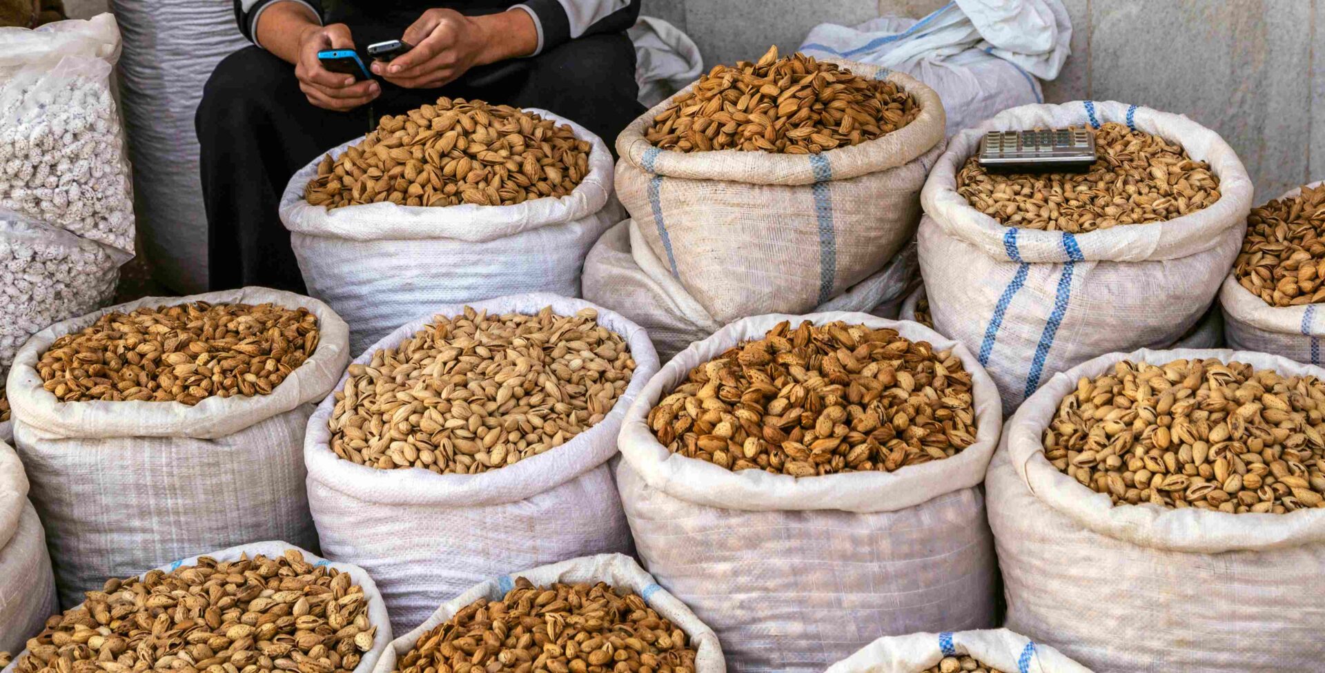 Bushels of Treehouse Inshell Almonds Being Sold